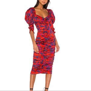 For Love and Lemons Monet Floral Midi